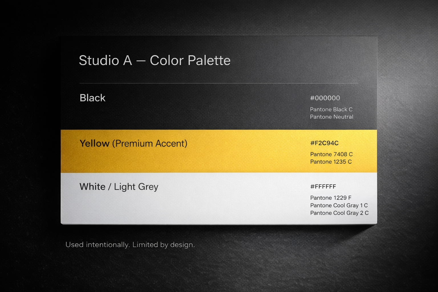 Studio A — UI Design